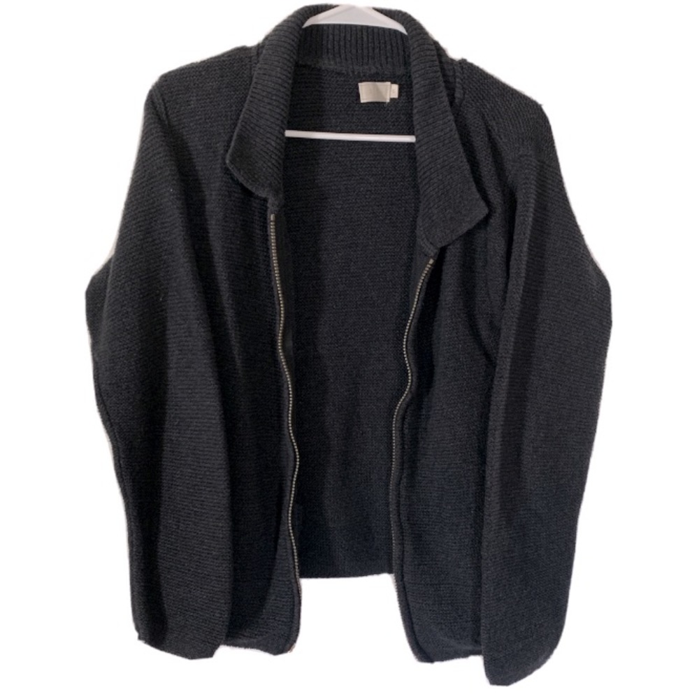Alps Black Relaxed Vintage Grandpa Sweater - S